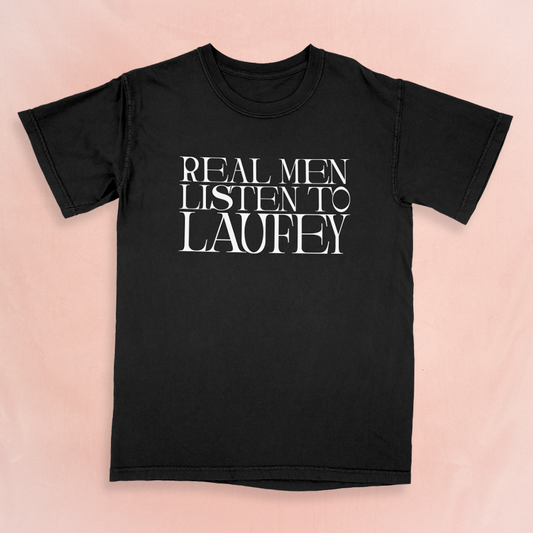 Real Men Listen To Laufey Tee - Black