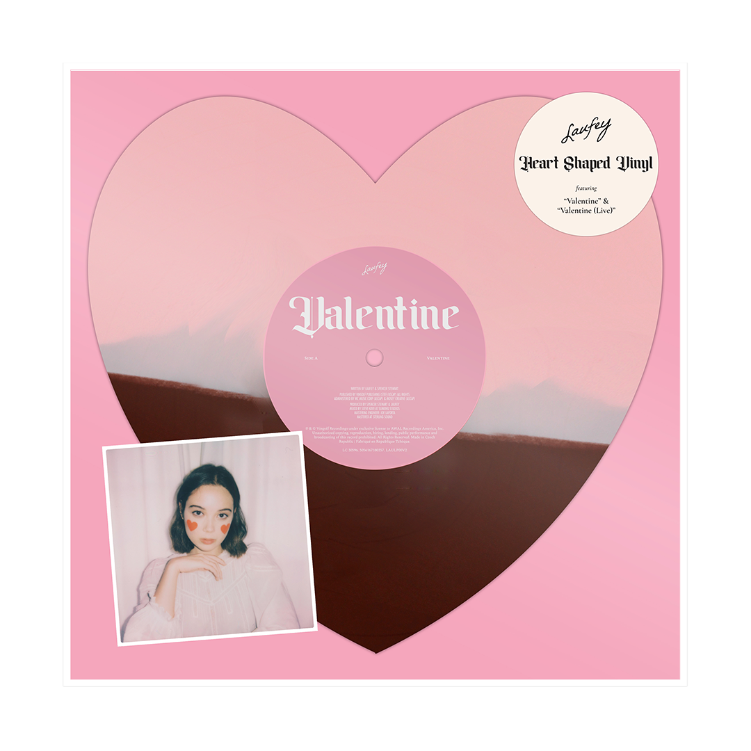 Valentine - Chocolate Strawberry Heart-Shaped Vinyl